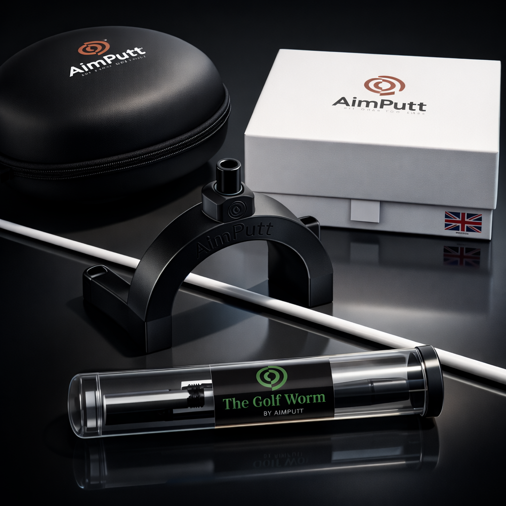 AimPutt & Golf Worm Training Aid Bundle — golf training aid gift for dad