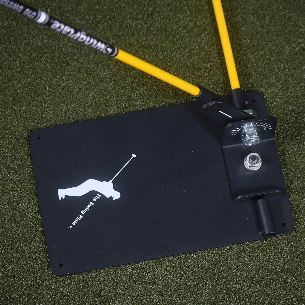 The Swing Plate® Golf Swing Trainer with Alignment Stick