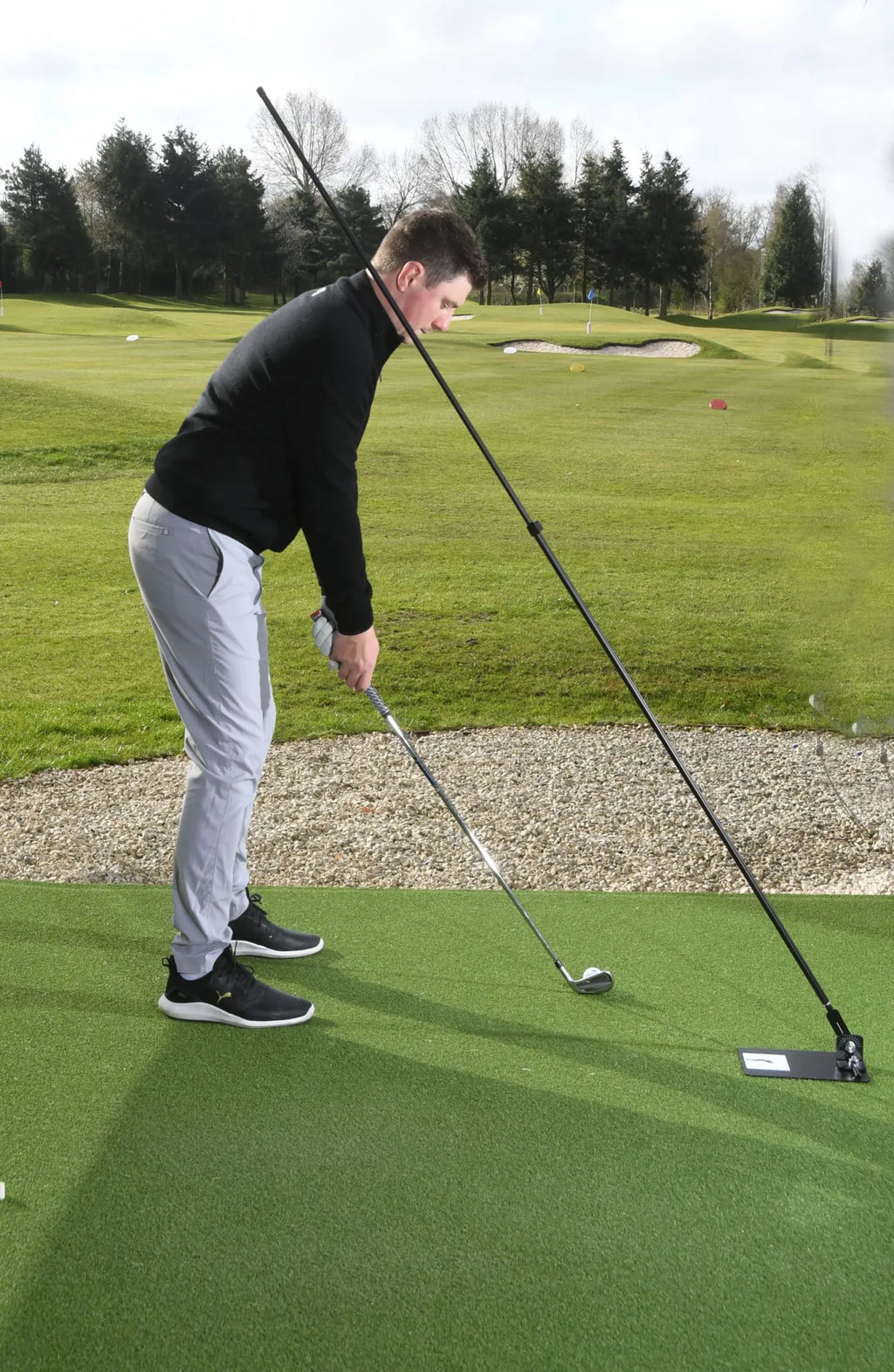 Swing Plate Twist-Lock Golf Extension Pole, 1.1–2.2m
