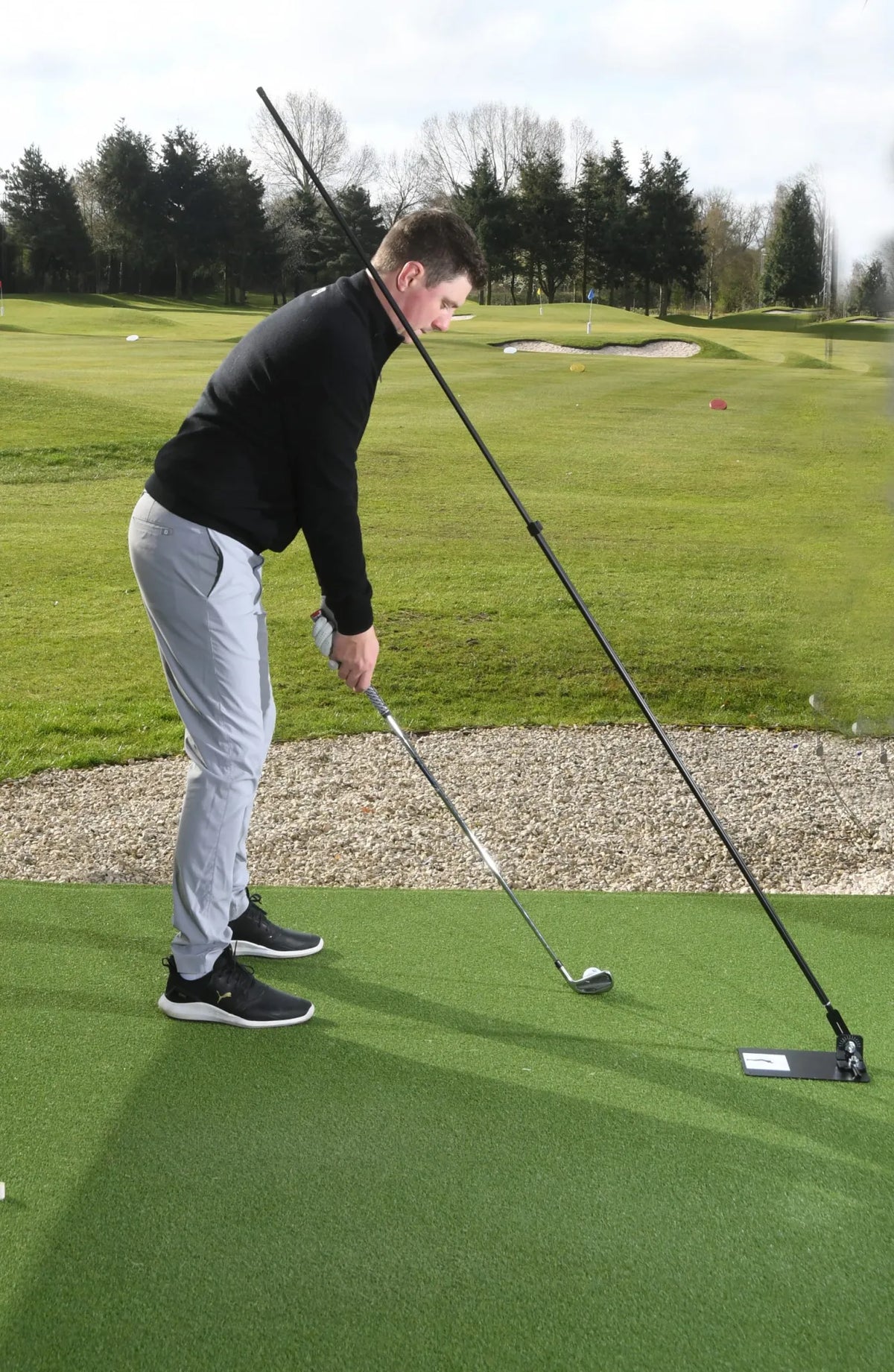 Swing Plate Twist-Lock Golf Extension Pole, 1.1–2.2m
