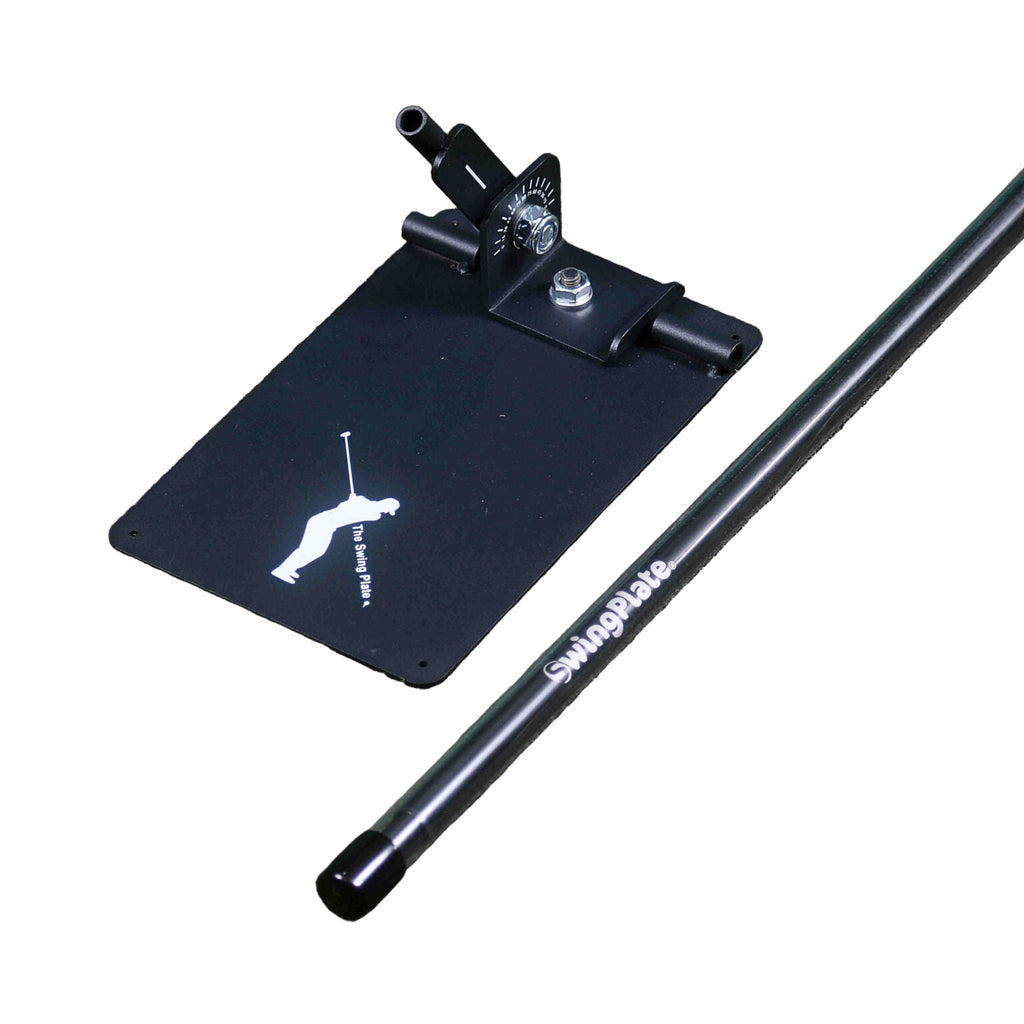 The Swing Plate with Extendable Twist Lock Golf Training Pole – golf swing trainer from Premium Golf Gifts