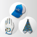 Cartoon-Inspired Hat, Glove & Towel Gift Bundle – golf gift set from Premium Golf Gifts