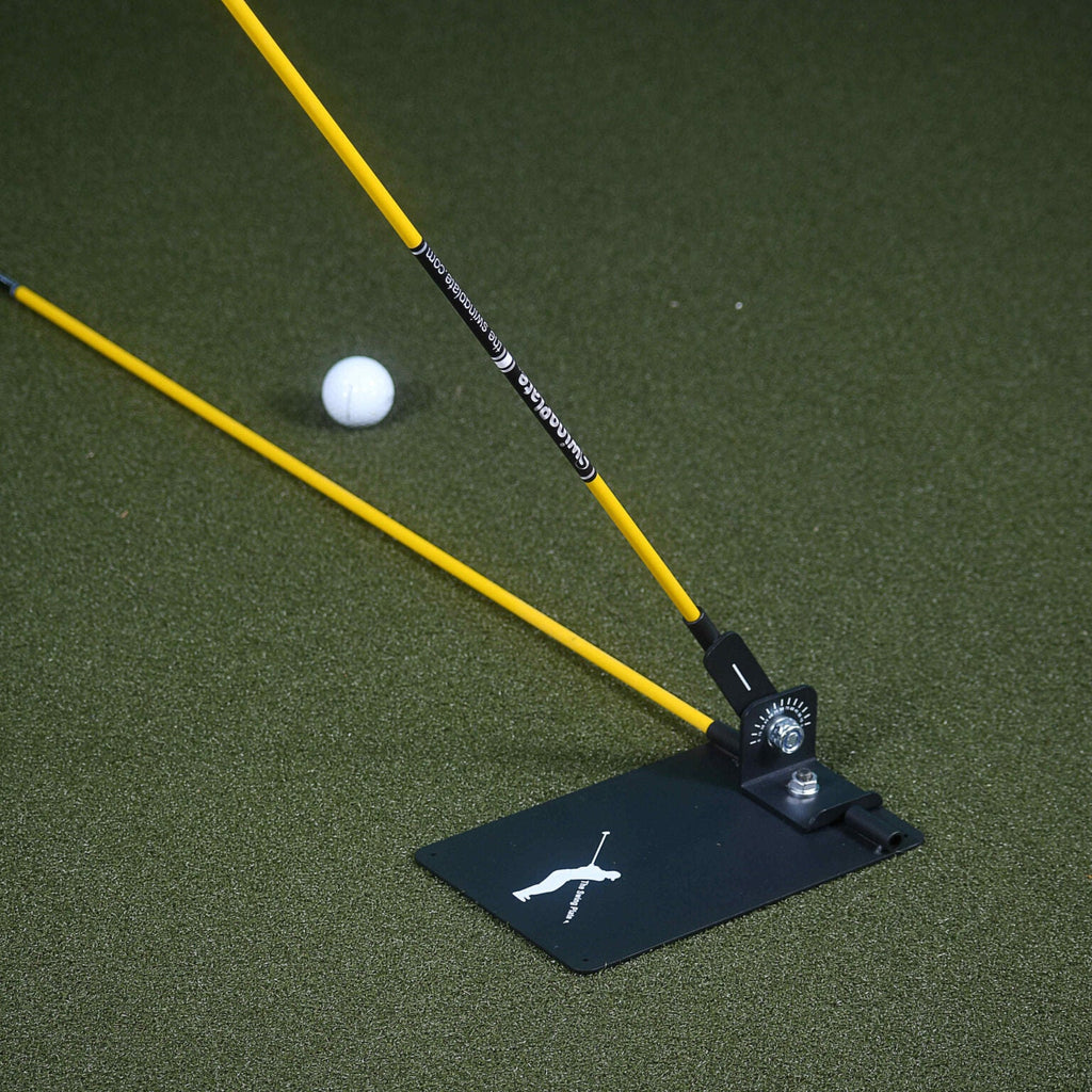 The Swing Plate® Golf Swing Trainer with Alignment Stick