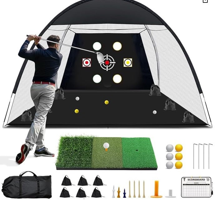Folding Golf Practice Net with Training Accessories