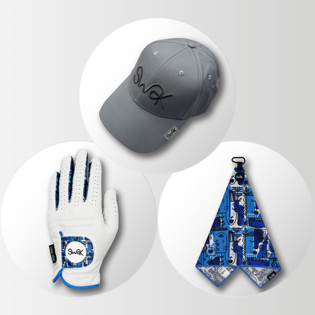 Picasso-Style Art Gift Set: Hat, Gloves & Towel Bundle – golf gift set from Premium Golf Gifts