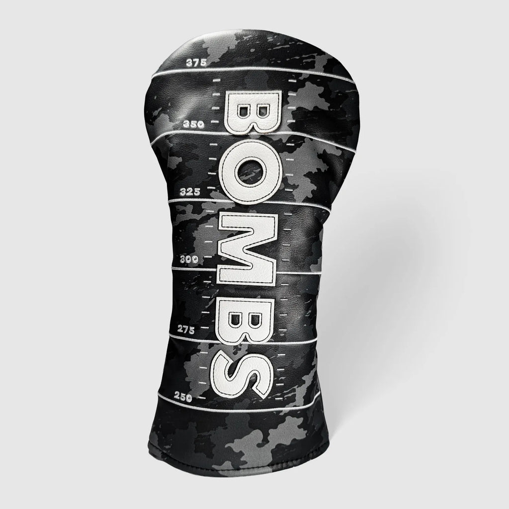 Bombs Driver Headcover – embroidered golf club headcover from Premium Golf Gifts