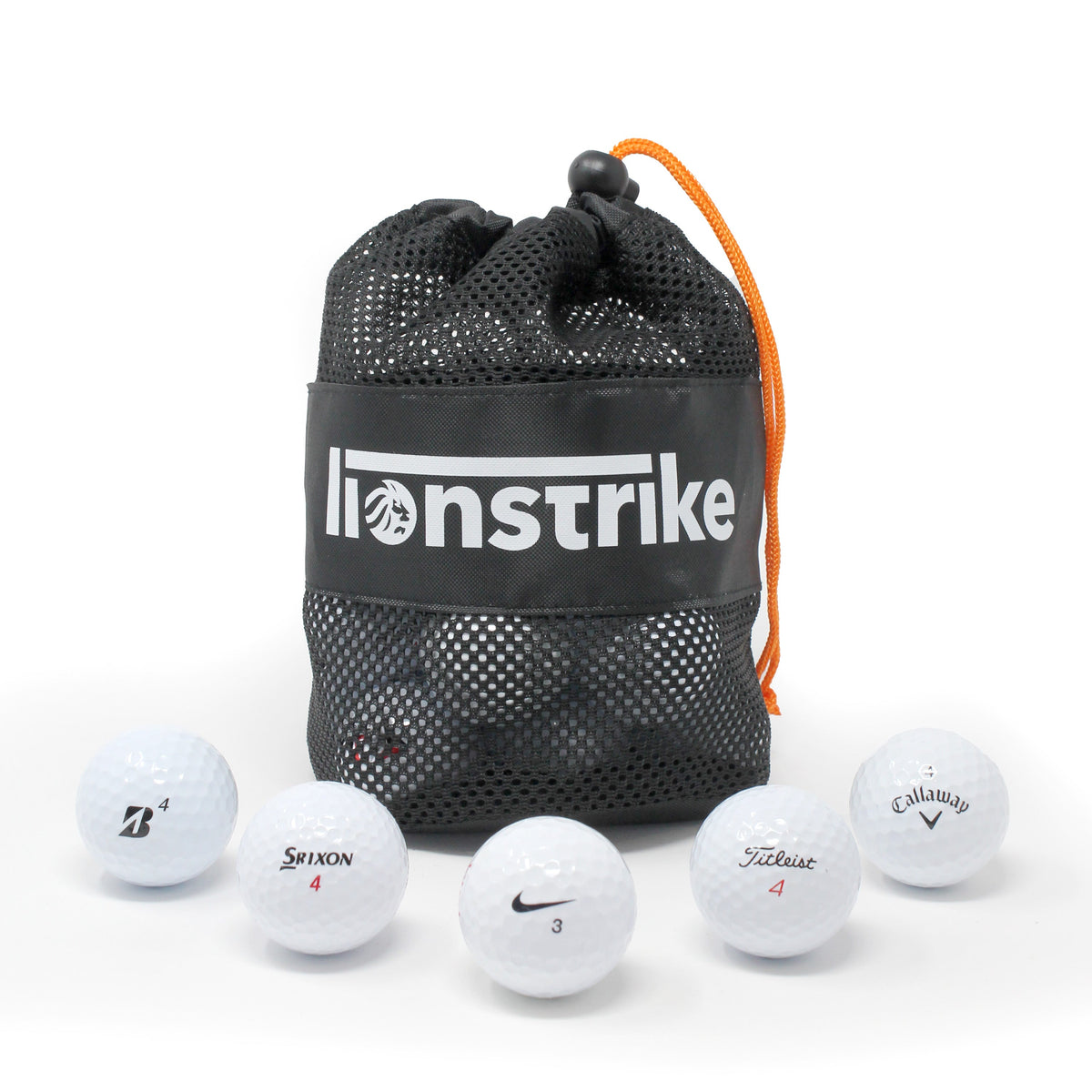 Lionstrike Used Lake Golf Balls, Grade A - 22 balls – golf ball from Premium Golf Gifts