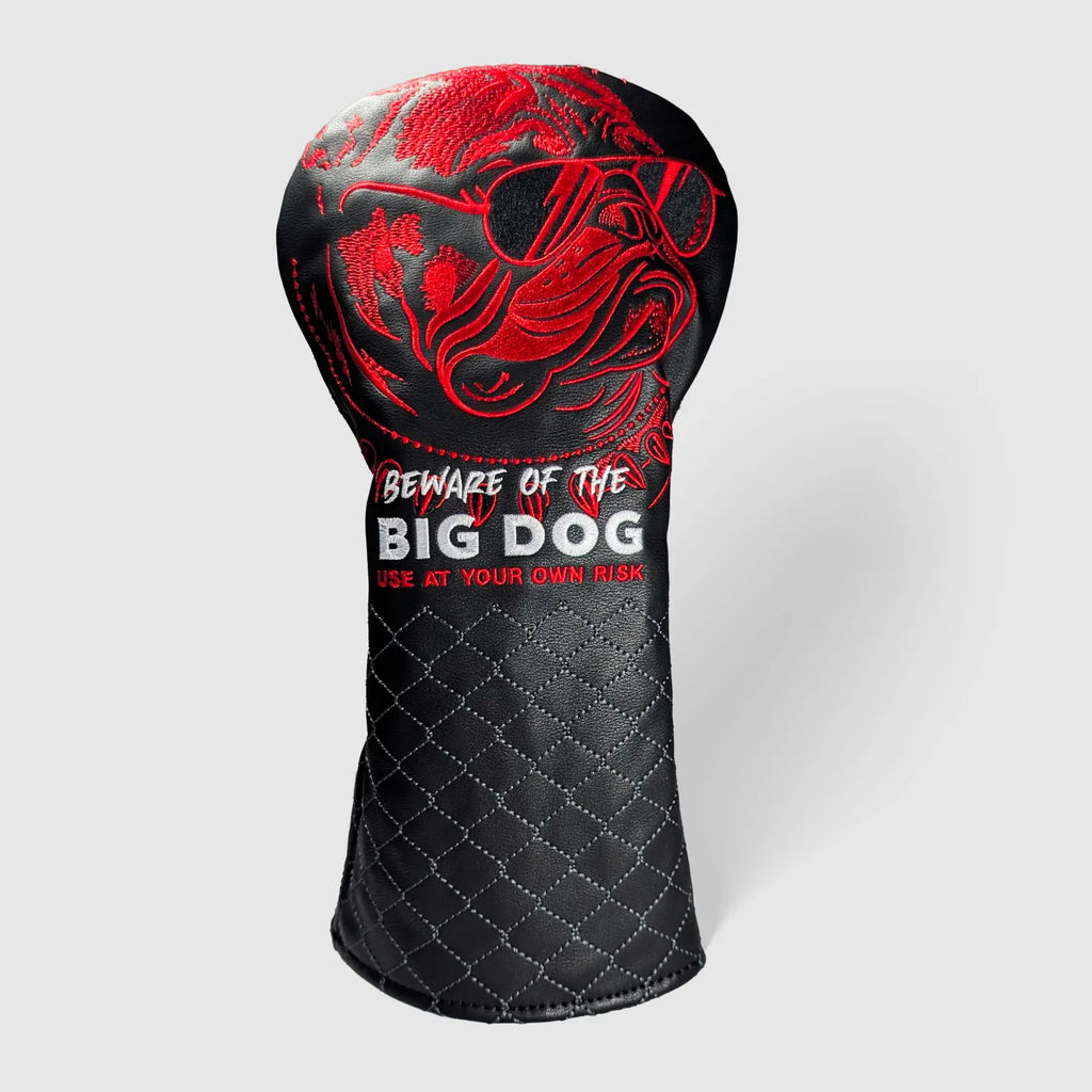 Big Dog Driver Headcover – embroidered golf club headcover from Premium Golf Gifts