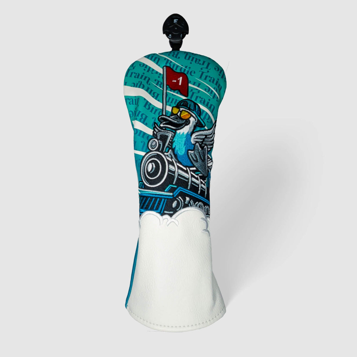 Birdie Train 2.0 Fairway wood Headcover – embroidered golf club headcover from Premium Golf Gifts