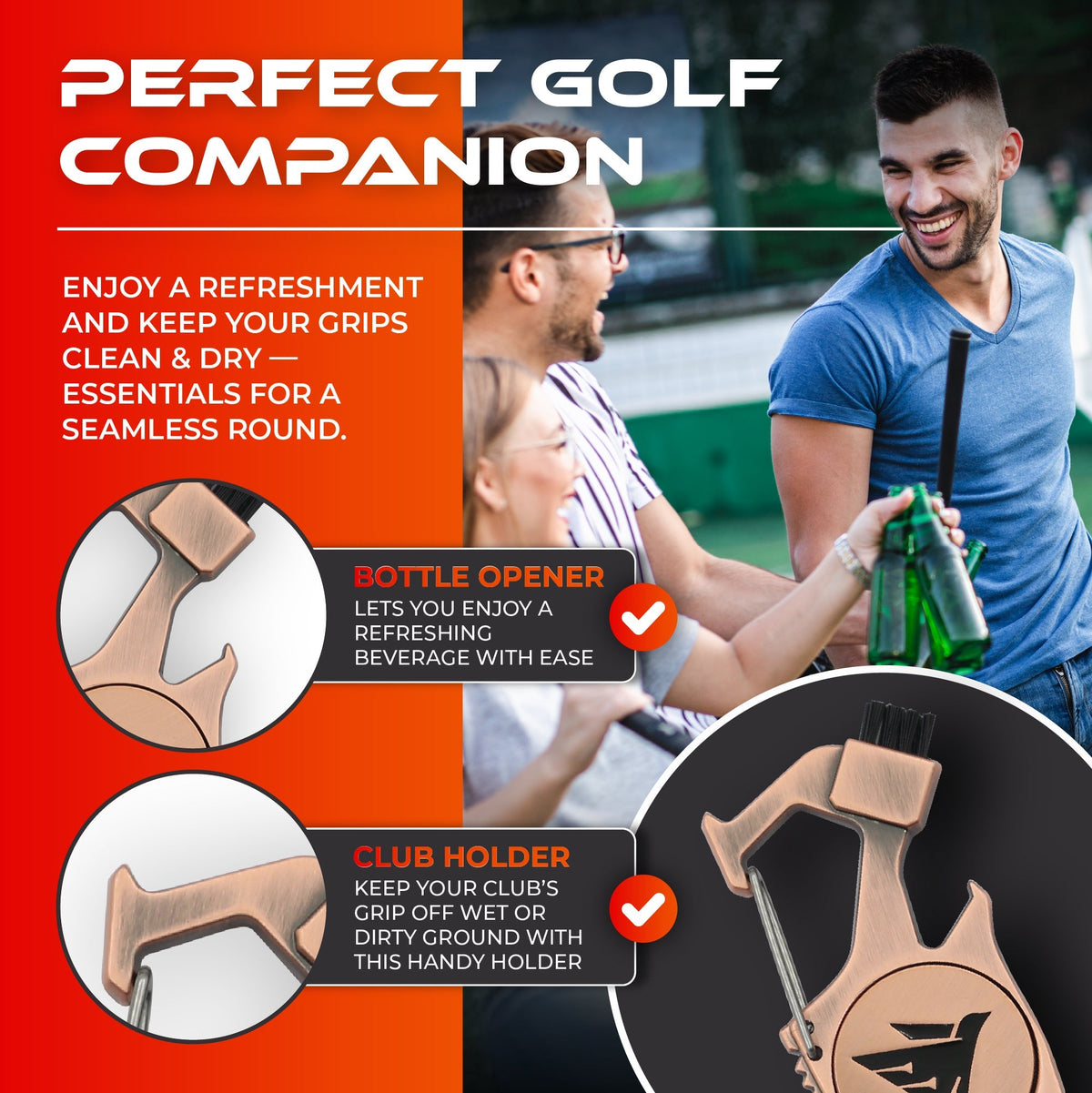 SWIFTEE 7-in-1 Golf Divot Tool – Matte Black, Gift Box Included