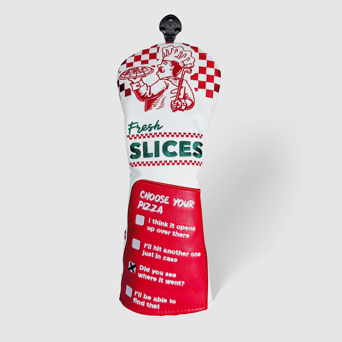 Fresh Slices Fairway Wood Headcover – embroidered golf club headcover from Premium Golf Gifts