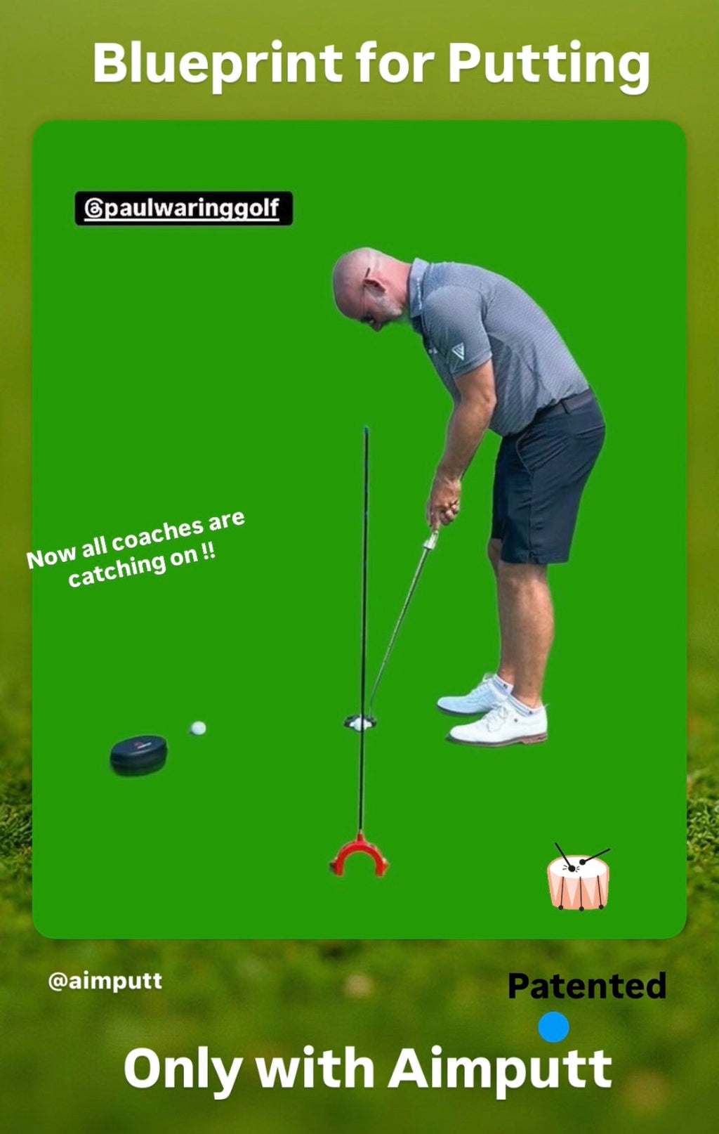 AimPutt & Golf Worm Training Aid Bundle