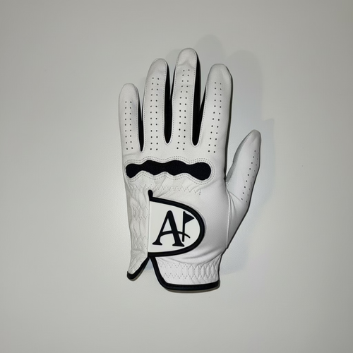 Classic Cabretta Leather Golf Glove – worn on hand from Premium Golf Gifts