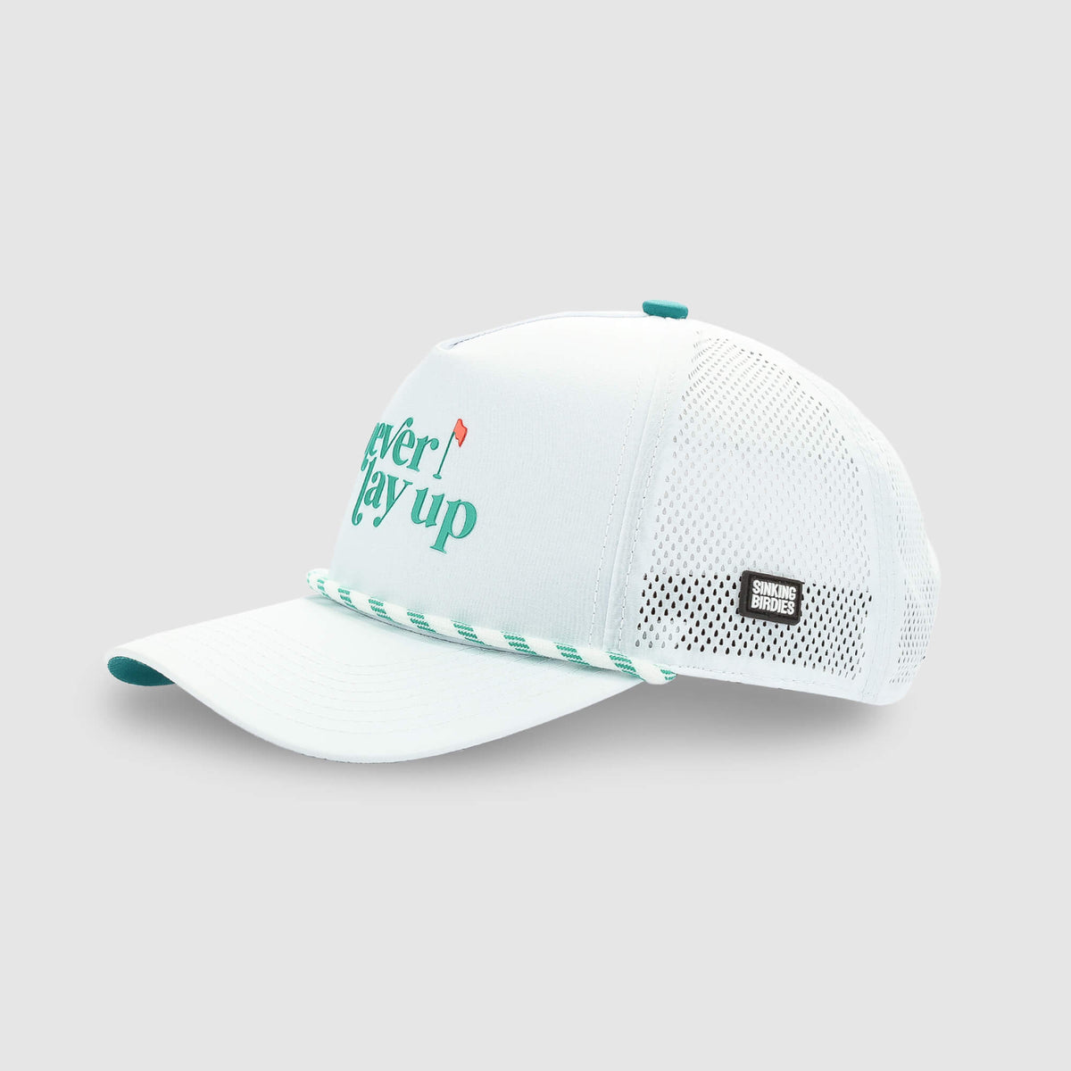 Never Lay Up Rope Hat – golf hat from Premium Golf Gifts