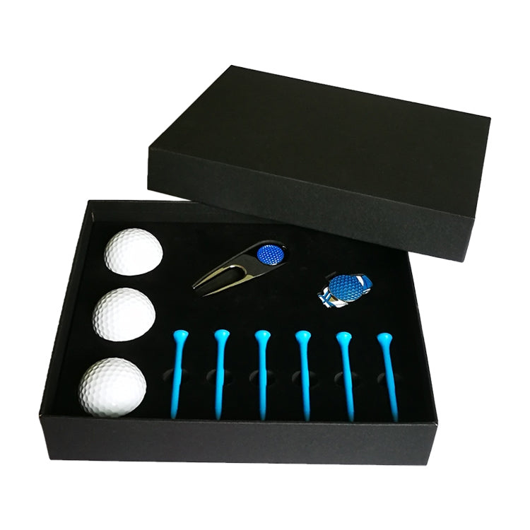 Golf Gift Box Set – 6 Tees, Divot Tool & 3 Golf Balls (11-in-1)