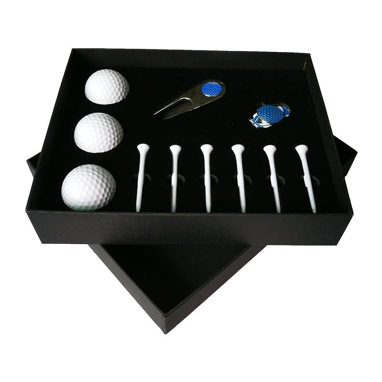 Golf Gift Box Set – 6 Tees, Divot Tool & 3 Golf Balls (11-in-1)