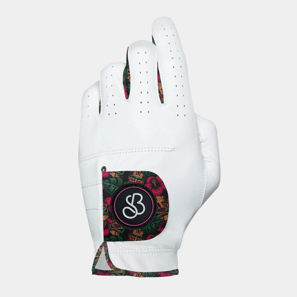 Tiki Tap-in Cabretta Golf Glove – premium leather golf glove from Premium Golf Gifts
