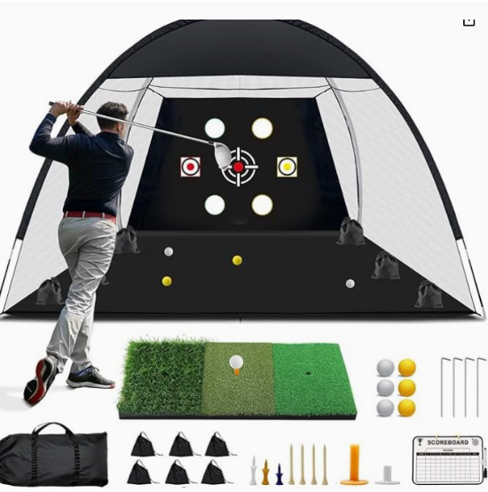 Folding Golf Practice Net with Training Accessories