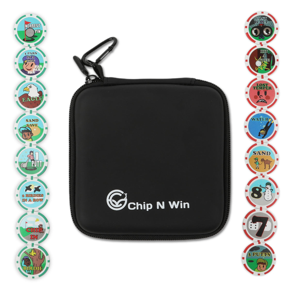 Chip n Win - The On Course Golf Poker Chips Game – golf game accessory from Premium Golf Gifts